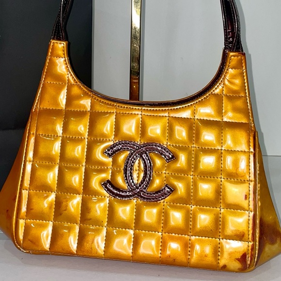 CHANEL Coco Kisslock Chocolate Bar Long handle Shoulder Bag - Picture 5 of 9